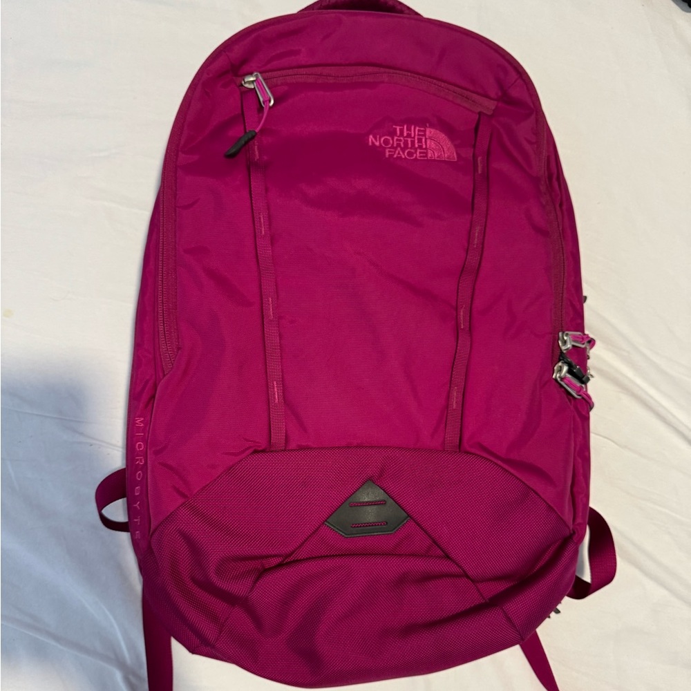 The North Face purple laptop backpack